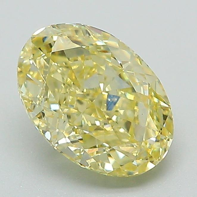 1.63 Ct. Fancy Intense Yellow Oval Lab Grown Diamond