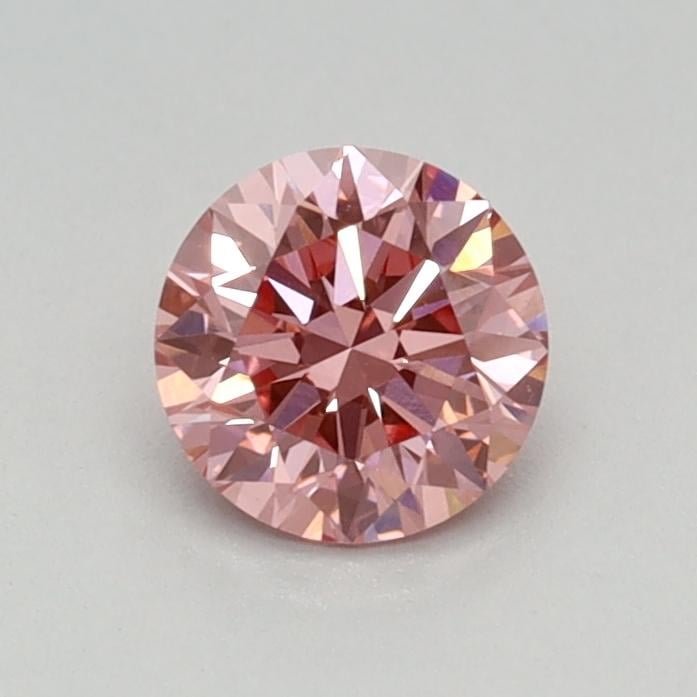 0.46 Ct. Fancy Vivid Pink Round Lab Grown Diamond