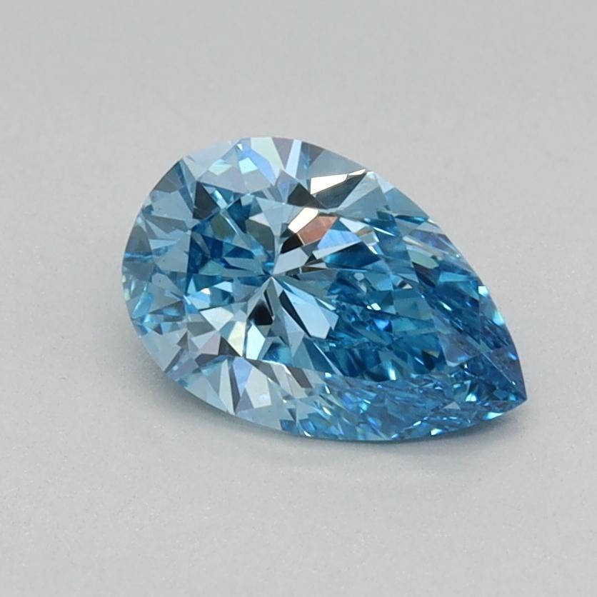 0.58 Ct. Fancy Vivid Blue Pear Lab Grown Diamond