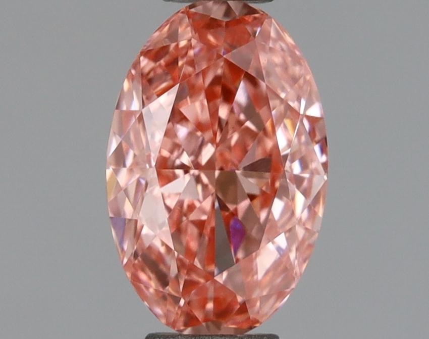 1.04 Ct. Fancy Vivid Pink Oval Lab Grown Diamond