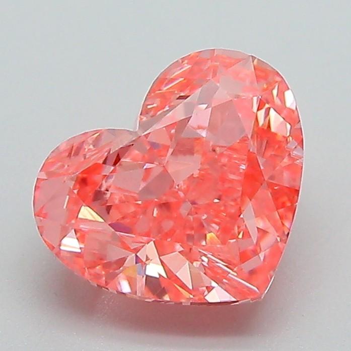 2.00 Ct. Fancy Vivid Pink Heart Lab Grown Diamond