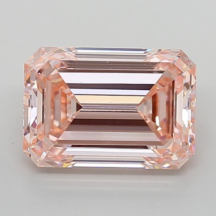 4.07 Ct. Fancy Intense  Pink Emerald Lab Grown Diamond