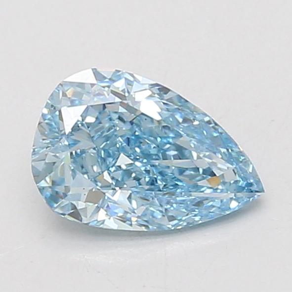 1.07 Ct. Fancy Vivid Blue Pear Lab Grown Diamond