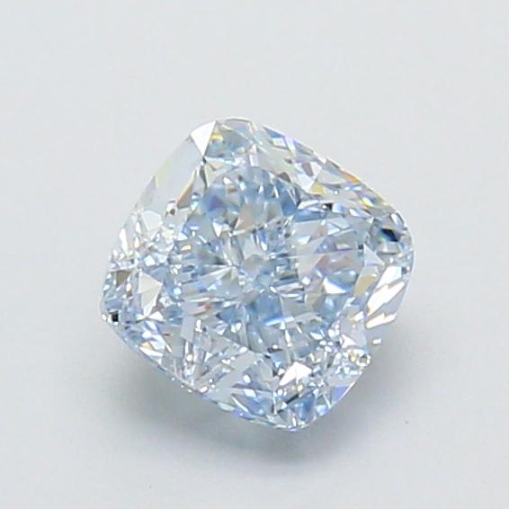 1.03 Ct. Fancy Vivid  Blue Cushion Lab Grown Diamond