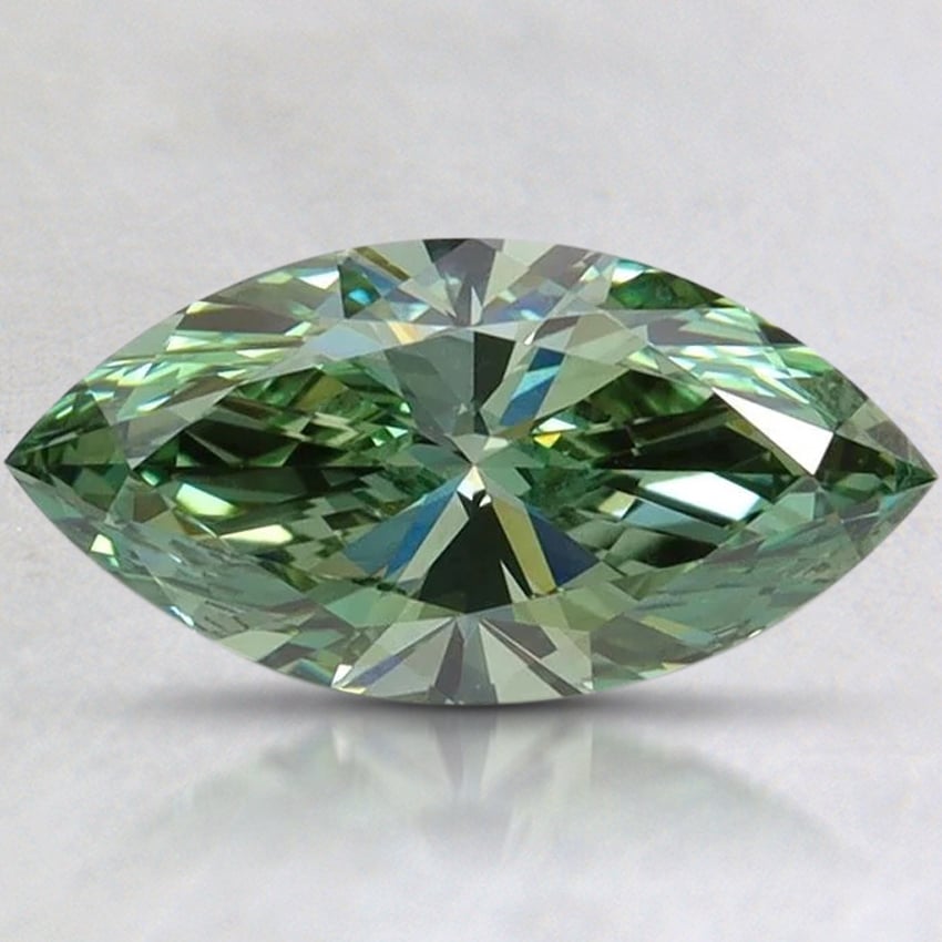 1.50 Ct. Fancy Vivid Pacific Green Marquise Lab Grown Diamond