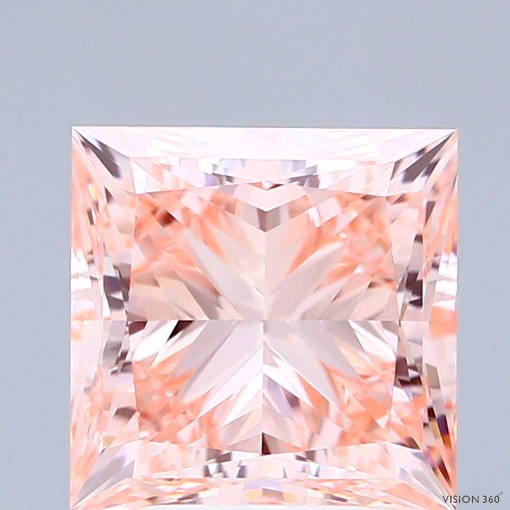 4.00 Ct. Fancy Intense Pink Princess Lab Grown Diamond