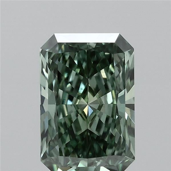 1.06 Ct. Fancy Vivid Green Radiant Lab Grown Diamond