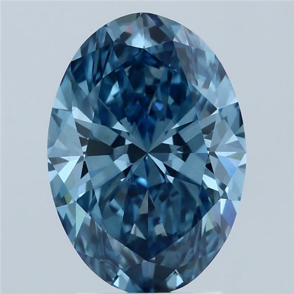 1.56 Ct. Fancy Vivid Blue Pear Lab Grown Diamond