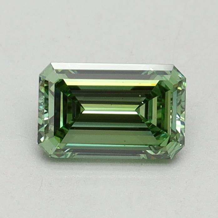 0.70 Ct. Fancy Intense Pacific Green Emerald Lab Grown Diamond