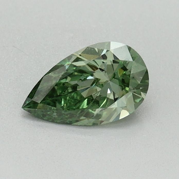 0.42 Ct. Fancy Vivid Green Pear Lab Grown Diamond