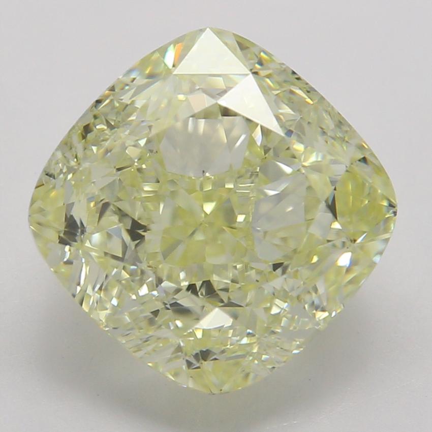 3.03 Ct. Fancy Light Yellow Cushion Diamond