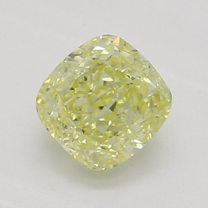 0.37 Ct. Fancy Yellow Cushion Diamond