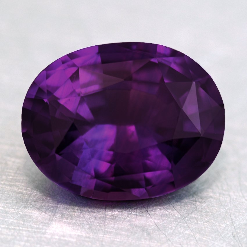 8.5x6.5mm Premium Purple Oval Sapphire