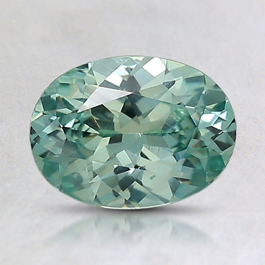 7.9x5.9mm Unheated Teal Oval Montana Sapphire