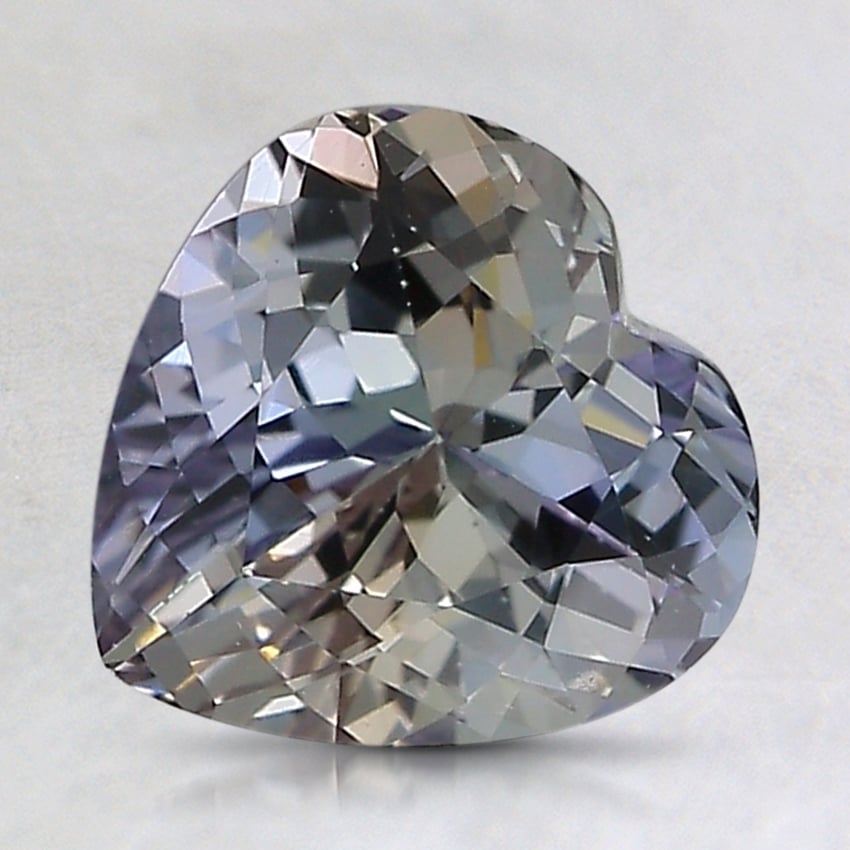 8.1x8mm Unheated Parti-Color Heart Tanzanite