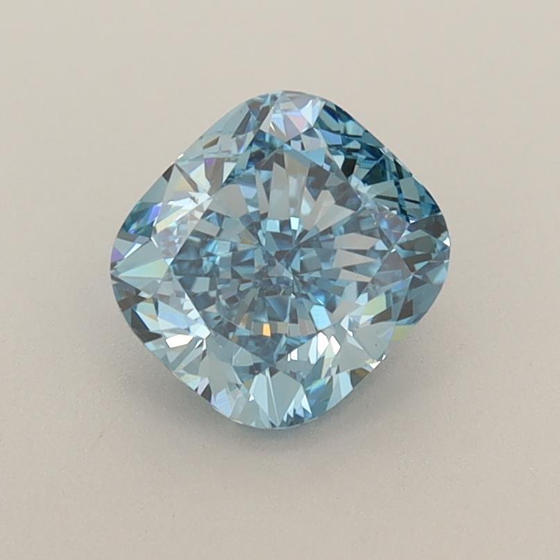 0.99 Ct. Fancy Vivid Blue Cushion Lab Grown Diamond