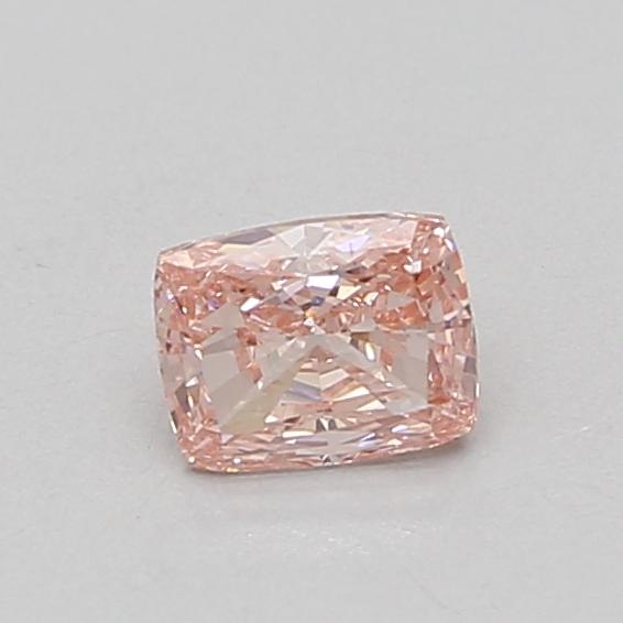 0.57 Ct. Fancy Vivid Pink Cushion Lab Grown Diamond