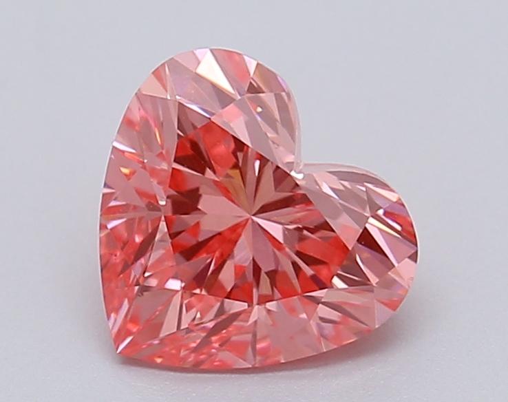 1.05 Ct. Fancy Vivid Pink Heart Lab Grown Diamond