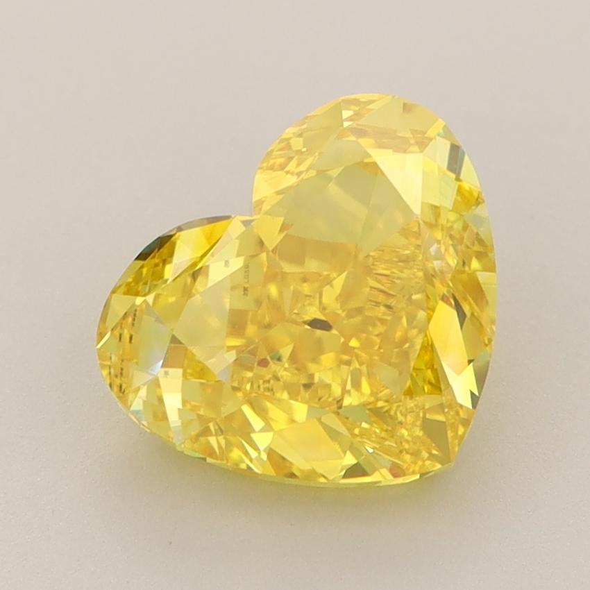 3.10 Ct. Fancy Vivid  Yellow Heart Lab Grown Diamond