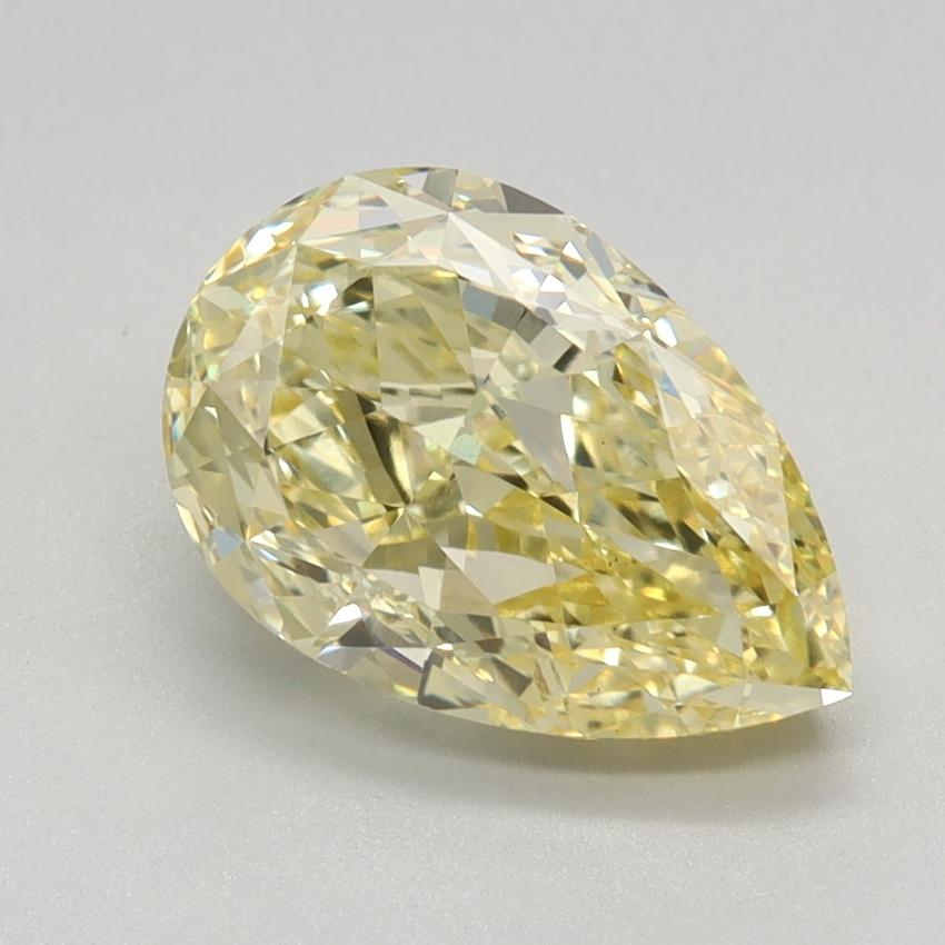 2.21 Ct. Fancy Intense Yellow Pear Lab Grown Diamond