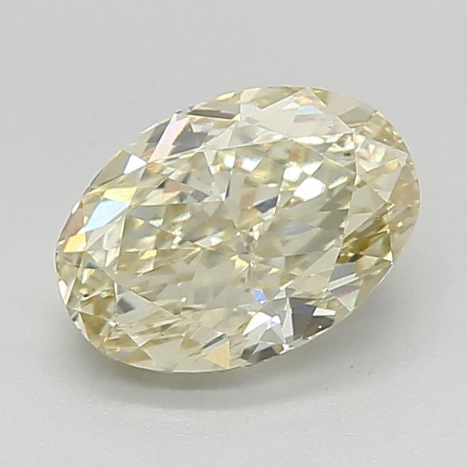 1.52 Ct. Fancy Light  Yellow Oval Lab Grown Diamond