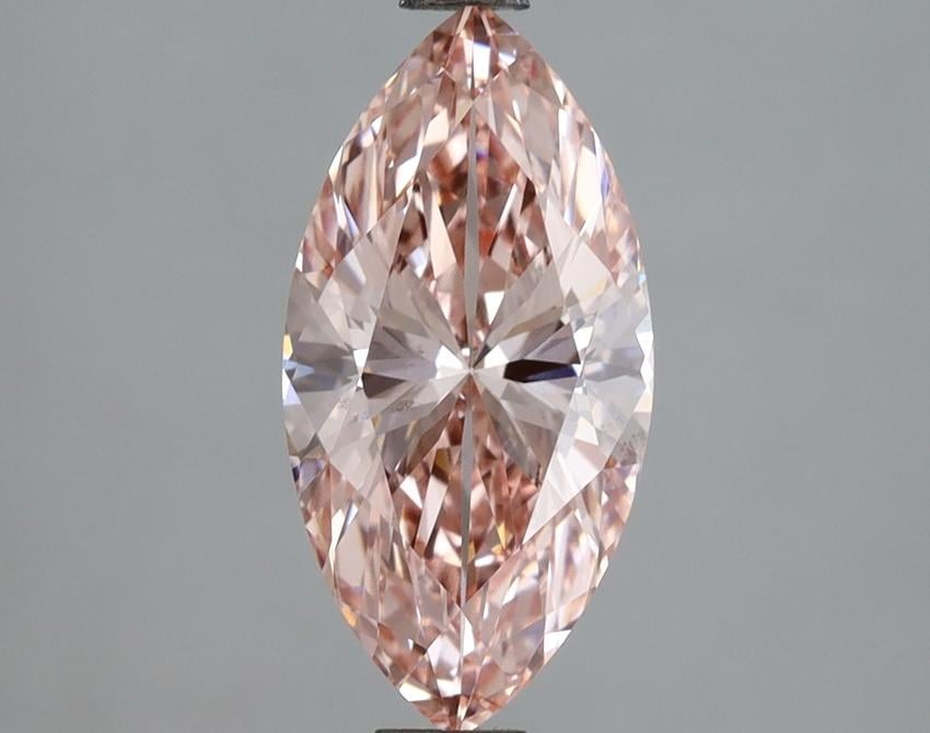 2.03 Ct. Fancy Vivid Pink Marquise Lab Grown Diamond