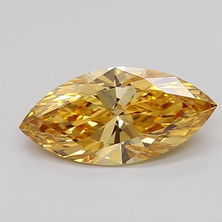 1.05 Ct. Fancy Intense  Yellow Marquise Lab Grown Diamond
