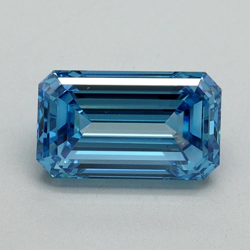 1.50 Ct. Fancy Vivid Blue Emerald Lab Grown Diamond