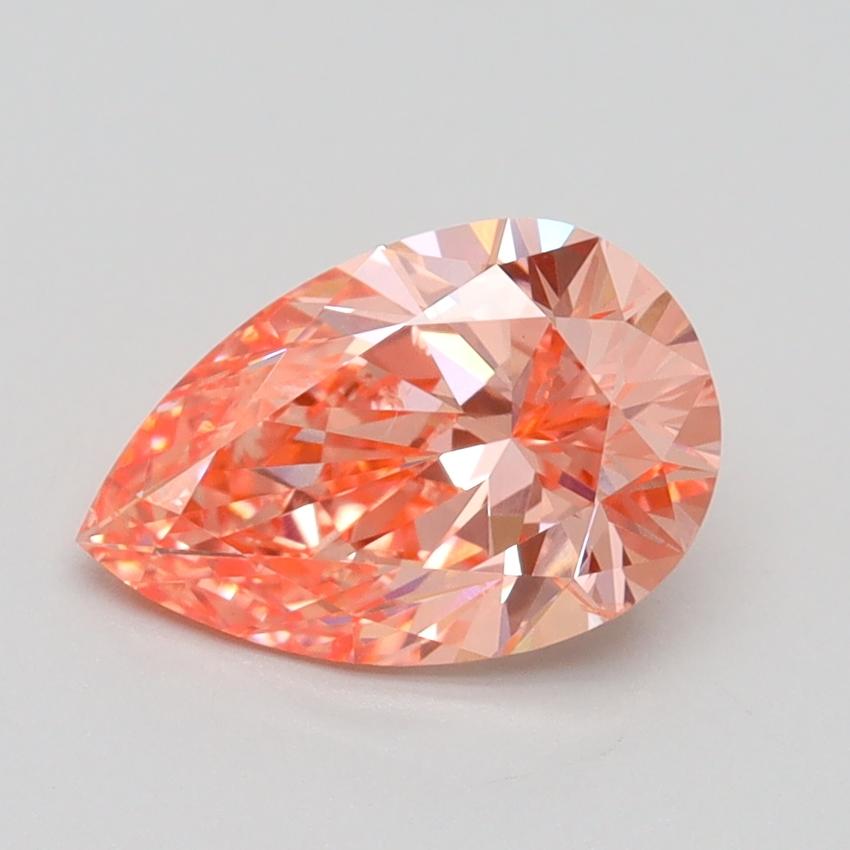 1.51 Ct. Fancy Vivid Pink Pear Lab Grown Diamond