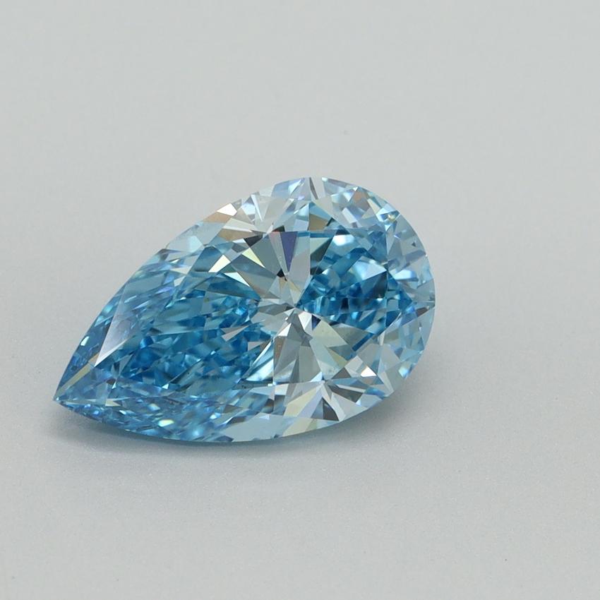 2.01 Ct. Fancy Vivid Blue Pear Lab Grown Diamond