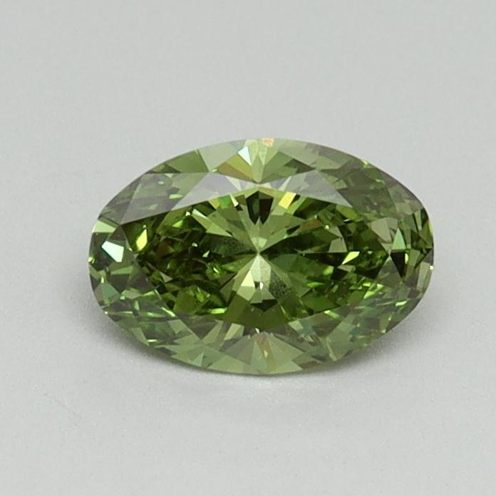 0.50 Ct. Fancy Vivid Green Oval Lab Grown Diamond