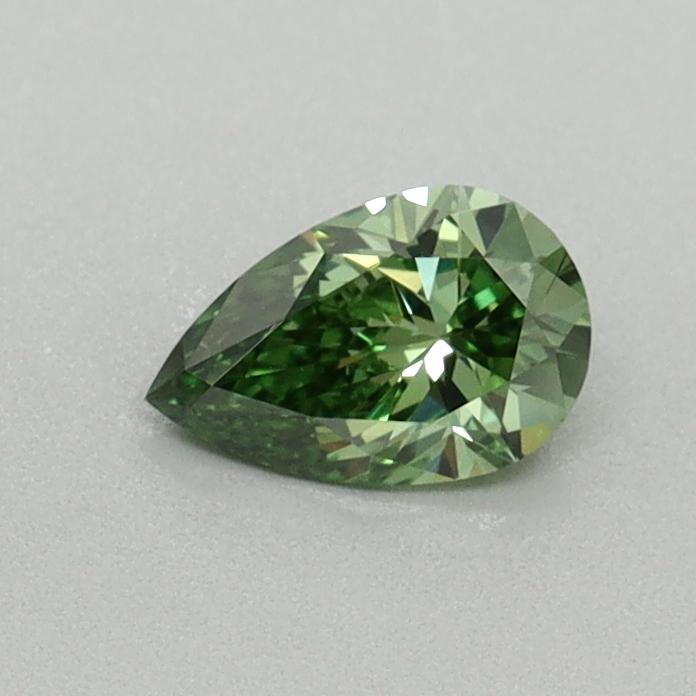 0.34 Ct. Fancy Vivid Green Pear Lab Grown Diamond