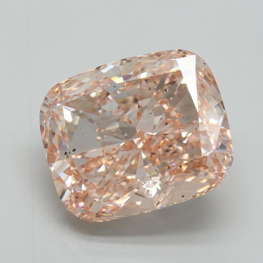 10.54 Ct. Fancy Intense Pink Cushion Lab Grown Diamond