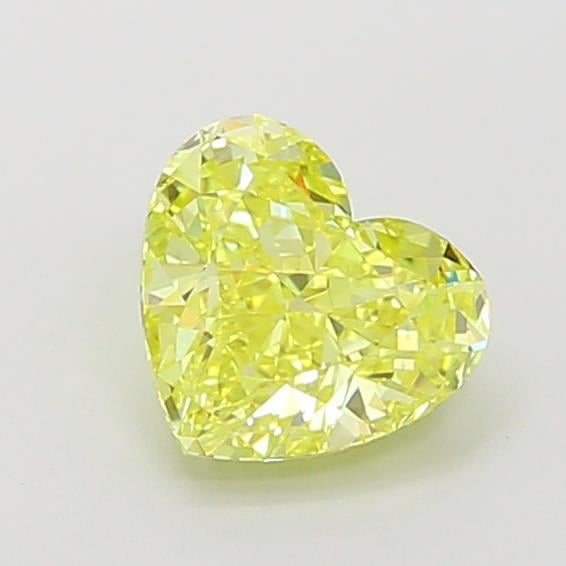 1.20 Ct. Fancy Vivid Yellow Heart Lab Grown Diamond