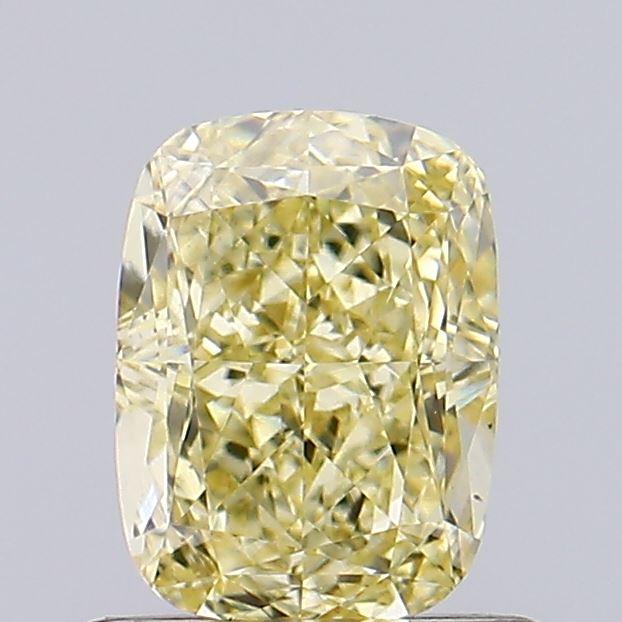 0.81 Ct. Fancy Intense  Yellow Cushion Lab Grown Diamond