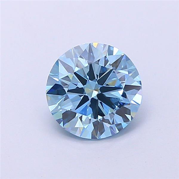 1.51 Ct. Fancy Vivid Blue Round Lab Grown Diamond
