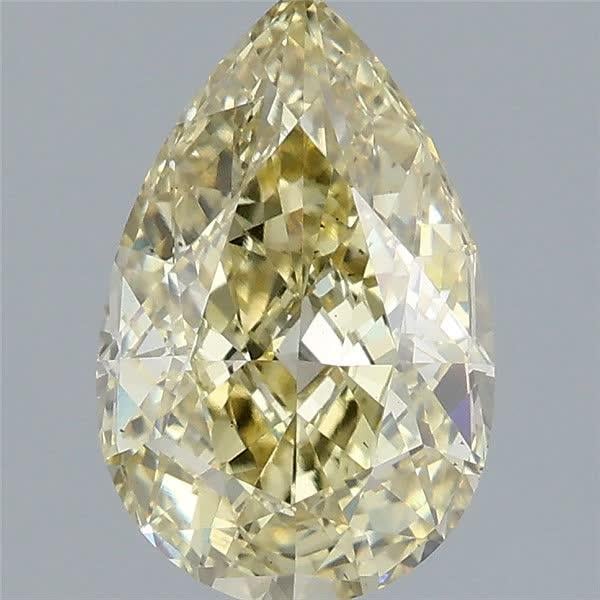 2.51 Ct. Fancy Intense Yellow Pear Lab Grown Diamond