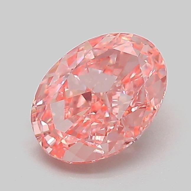 1.09 Ct. Fancy Vivid  Pink Oval Lab Grown Diamond