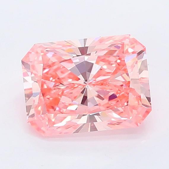 1.04 Ct. Fancy Vivid Pink Radiant Lab Grown Diamond