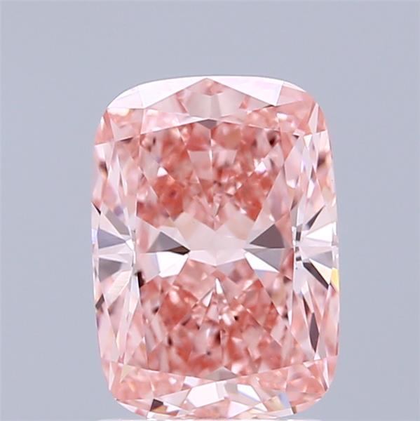 1.93 Ct. Fancy Vivid Pink Cushion Lab Grown Diamond