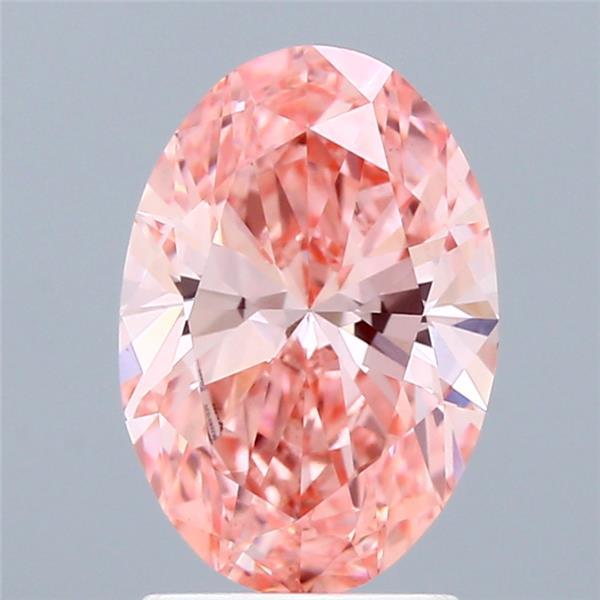2.00 Ct. Fancy Vivid Pink Oval Lab Grown Diamond