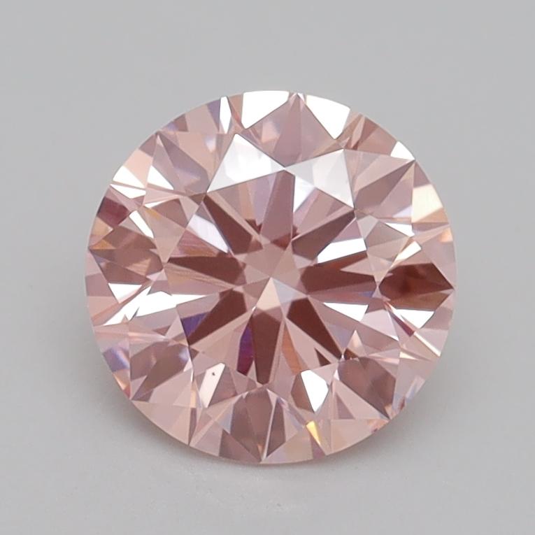 1.37 Ct. Fancy Intense Pink Round Lab Grown Diamond