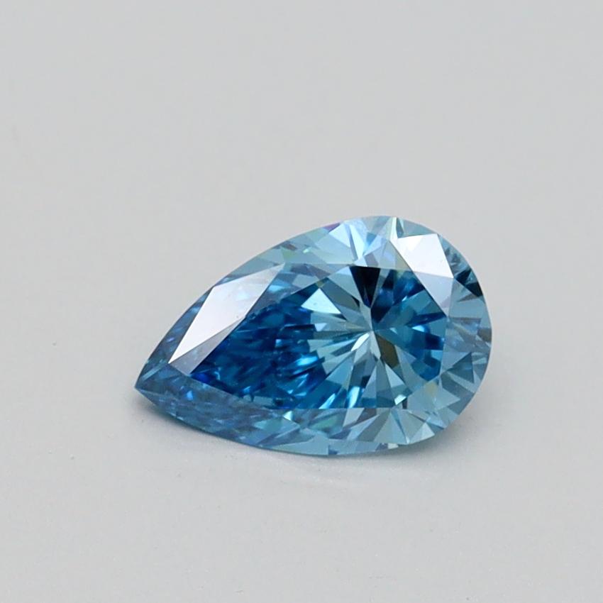 0.53 Ct. Fancy Vivid Blue Pear Lab Grown Diamond