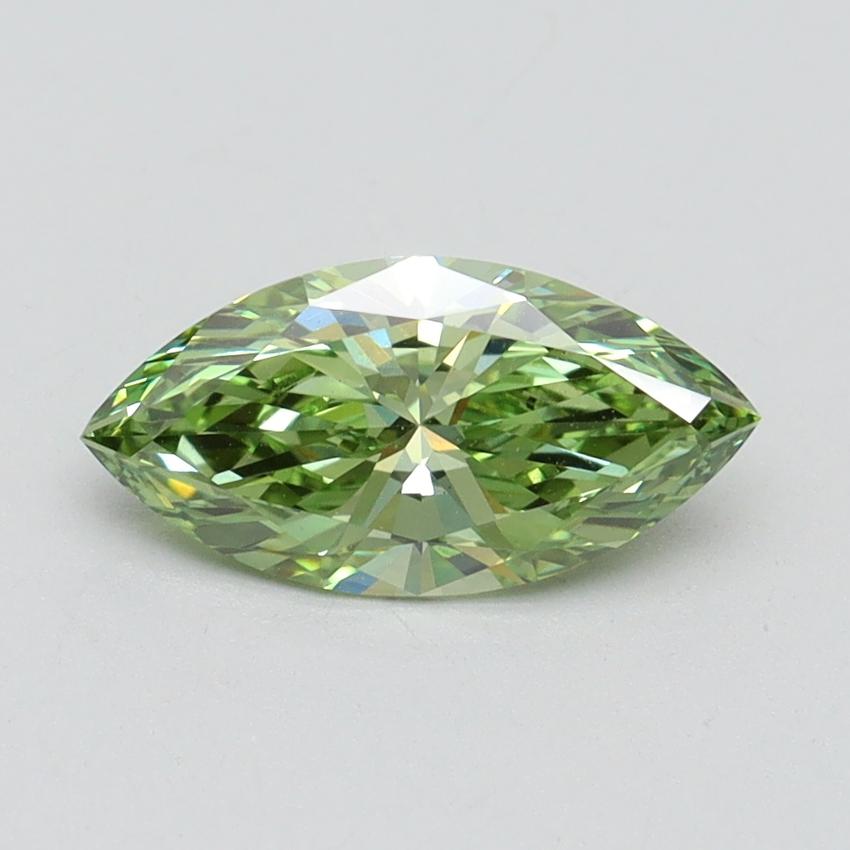 1.00 Ct. Fancy Vivid Green Marquise Lab Grown Diamond