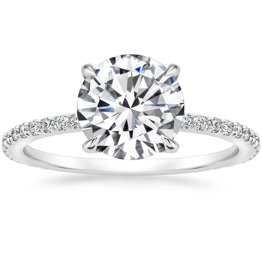 Platinum Demi Diamond Ring (1/3 ct. tw.), large top view