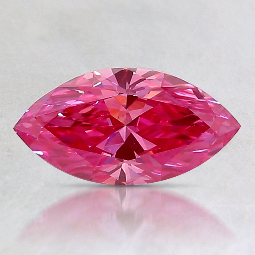 0.71 Ct. Fancy Vivid Purplish Pink Marquise Lab Created Diamond