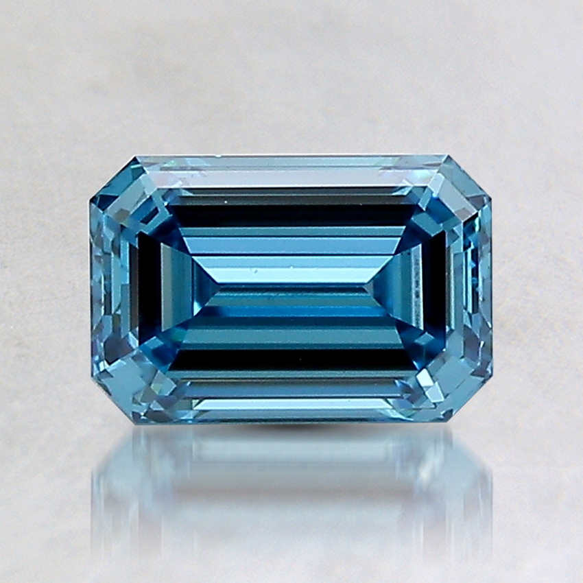 1.02 Ct. Fancy Vivid Blue Emerald Lab Created Diamond