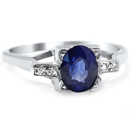 Retro Sapphire Vintage Ring | Farica | Brilliant Earth