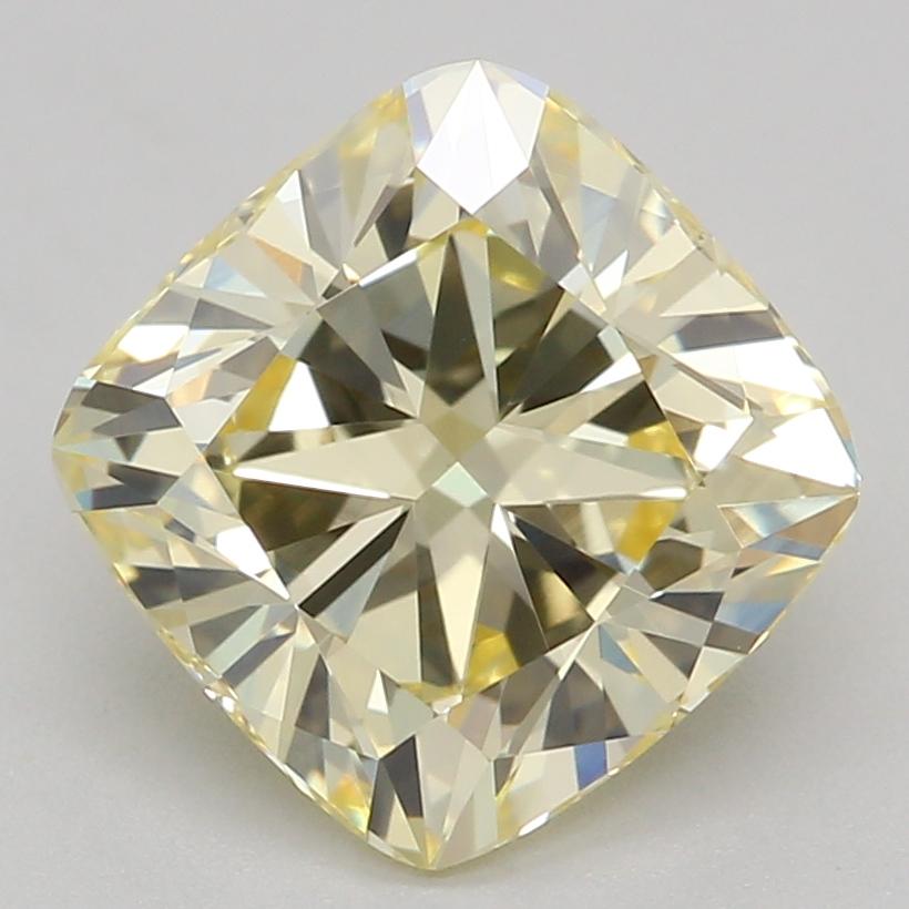1.59 Ct. Fancy Light Yellow Cushion Lab Grown Diamond