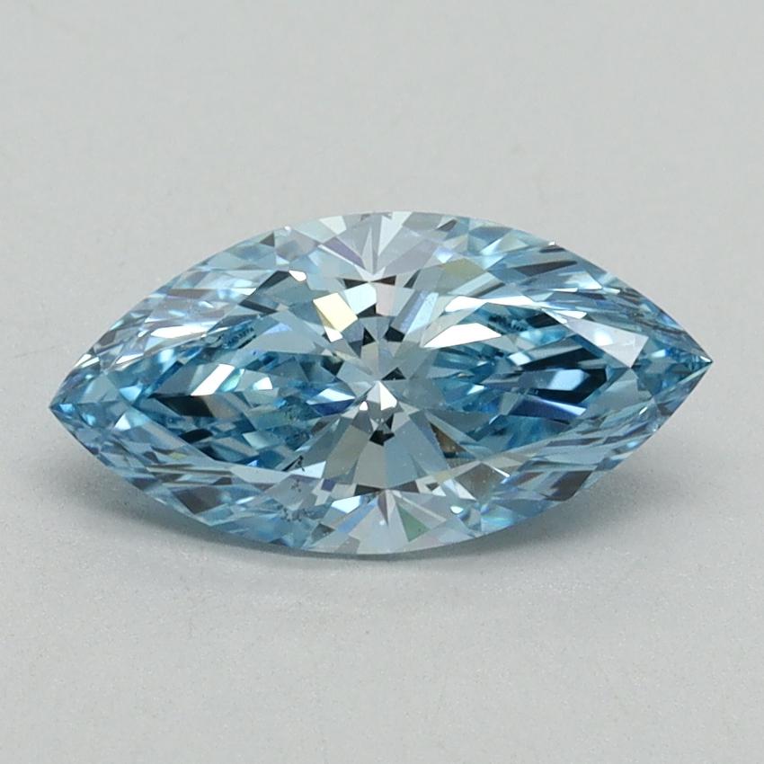 1.05 Ct. Fancy Vivid Blue Marquise Lab Grown Diamond